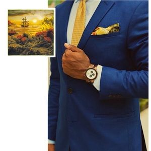 “Salad Sea” by Carl Warner Pocket Square